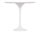 Mesa Saarinen Lateral Oval Carrara Base Branca, Branco | WestwingNow