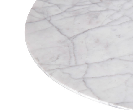 Mesa Saarinen Lateral Oval Carrara Base Branca | WestwingNow