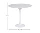 Mesa Saarinen Lateral Oval Carrara Base Branca, Branco | WestwingNow