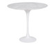 Mesa Saarinen Lateral Oval Carrara Base Branca, Branco | WestwingNow