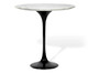 Mesa Saarinen Lateral Oval Carrara Base Preta, Preto | WestwingNow