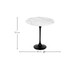 Mesa Saarinen Lateral Oval Carrara Base Preta, Preto | WestwingNow