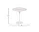 Mesa Saarinen Lateral Oval Espirito Santo Base Branca, Branco | WestwingNow