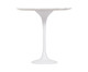 Mesa Saarinen Lateral Oval Espirito Santo Base Branca, Branco | WestwingNow