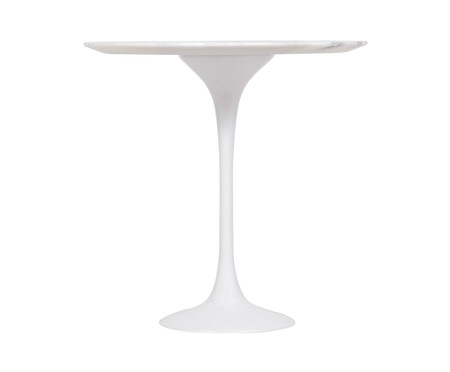 Mesa Saarinen Lateral Oval Espirito Santo Base Branca | Westwing