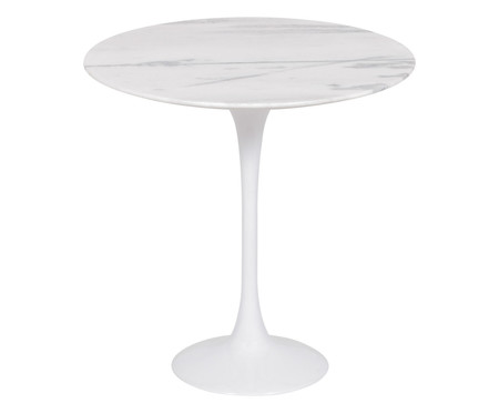 Mesa Saarinen Lateral Oval Espirito Santo Base Branca | Westwing