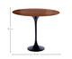 Mesa Saarinen Lateral Oval Imbuia Base Preta, Preto | WestwingNow