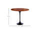 Mesa Saarinen Lateral Oval Imbuia Base Preta, Preto | WestwingNow