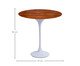 Mesa Saarinen Lateral Oval Pau Ferro Base Branca, Branco | WestwingNow