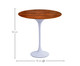 Mesa Saarinen Lateral Pau Ferro Base Branca, Branco | WestwingNow