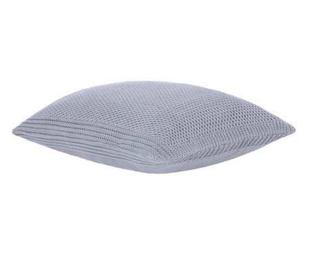 Capa para Travesseiro Tricot Turim Cinza