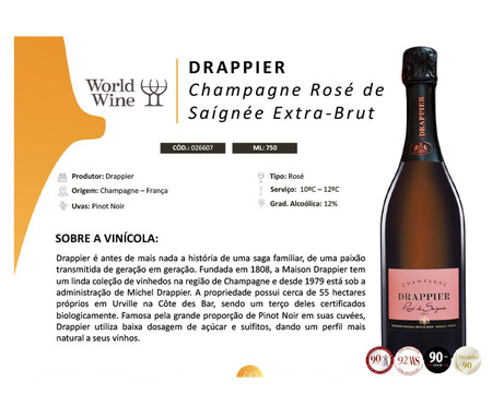 Champagne Drappier Millésime Exception Extra-Brut - 750ml | WestwingNow