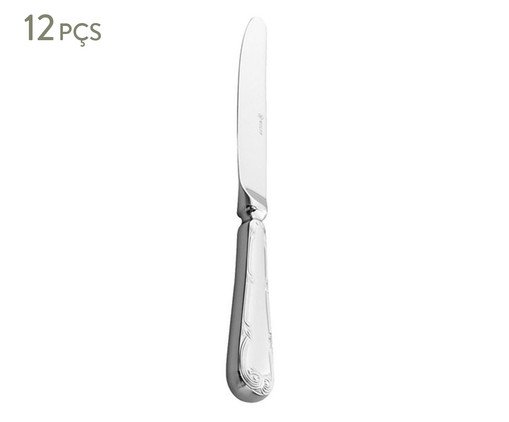 Jogo de Facas para Sobremesa Royal, Prata ou Metálico | WestwingNow