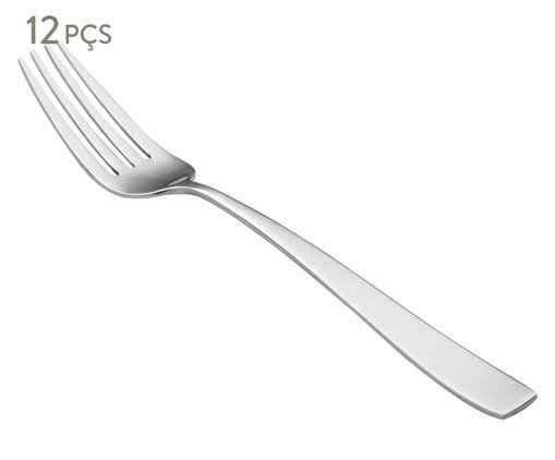 Jogo de Garfos para Mesa Pisa, Prata ou Metálico | WestwingNow