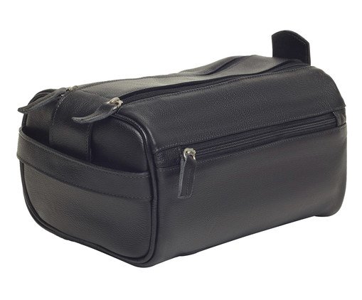 Necessaire em Couro Barcelona Preto, Preto | WestwingNow
