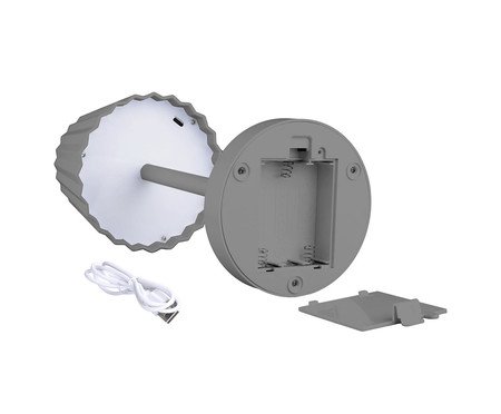 Luminária de Mesa em Led Radiance Cinza | Westwing