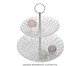 Porta Doces com Dois Andares Diamond, Transparente | WestwingNow