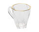 Caneca com Fio Doutado Diamond, Transparente | WestwingNow