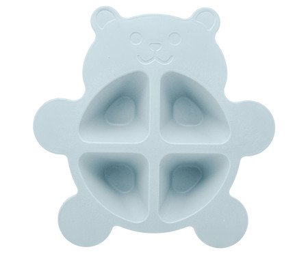 Jogo de Prato com Talheres Baby Bear Azul | Westwing