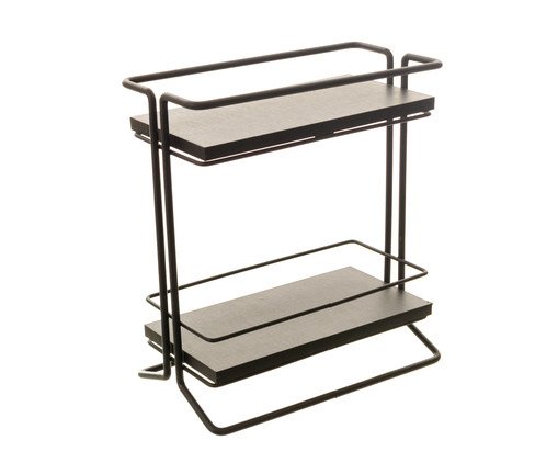 Rack para Temperos Estilo Preto, Preto | WestwingNow