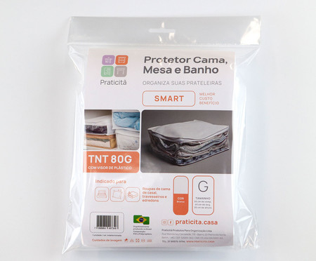 Protetor para Roupas de Cama, Mesa e Banho Smart II Branco | WestwingNow