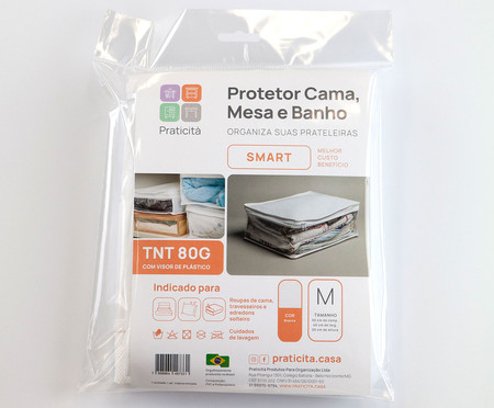 Protetor para Roupas de Cama, Mesa e Banho Smart IV Branco | WestwingNow