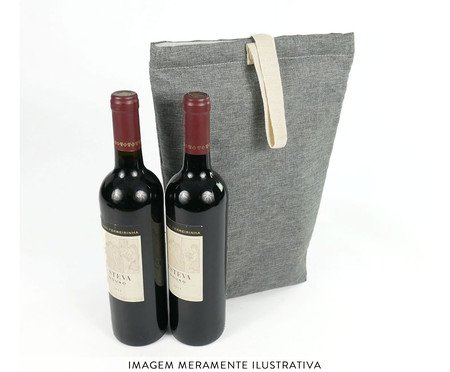 Jogo de Bolsa Porta Vinhos Smart Cinza I | Westwing