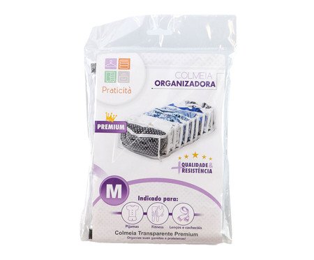 Jogo de Colmeia Transparente com 10 Nichos Premium Preto | Westwing