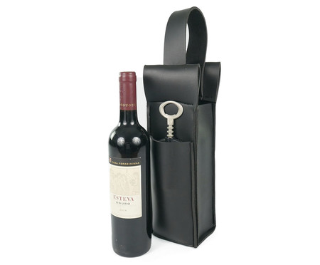 Jogo de Bolsa Porta Vinhos Premium Preto I | WestwingNow