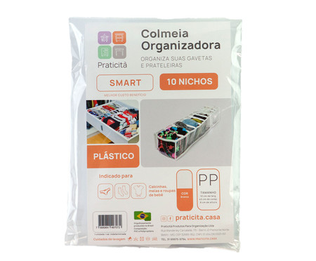 Jogo de Colmeia Transparente Smart Branco | WestwingNow