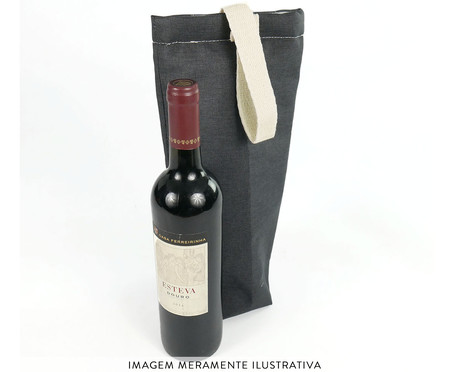 Jogo de Bolsa Porta Vinhos Smart Preto | WestwingNow