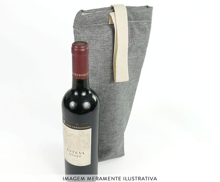 Jogo de Bolsa Porta Vinhos Smart Cinza | WestwingNow