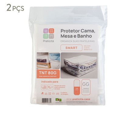 Jogo de Protetor para Roupas CaMeBa Smart Branco I | WestwingNow