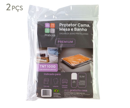 Jogo de Protetor para Roupas CaMeBa Premium Slim Branco, Branco | WestwingNow