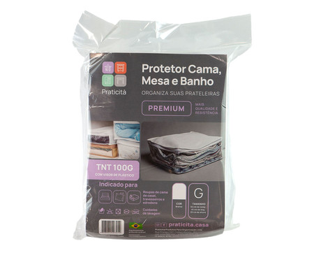 Jogo de Protetor para Roupas CaMeBa Premium Grande Branco | WestwingNow