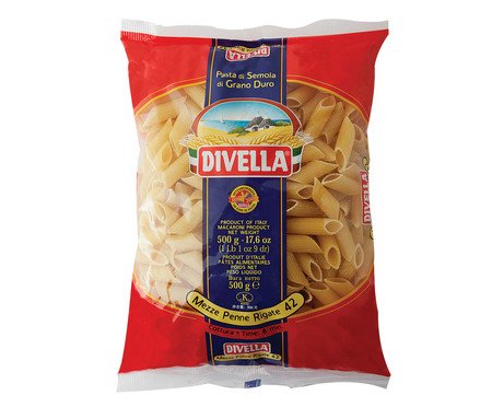 Massa Divella Nº 42 Mezze Penne Rigate - 500G