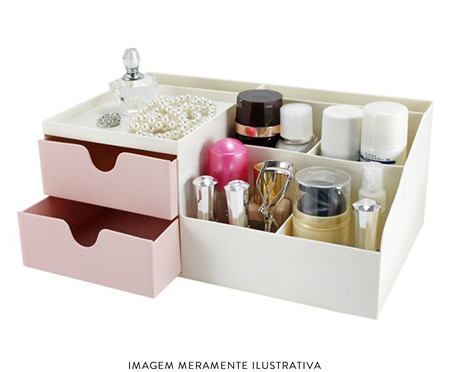 Organizador de Mesa Multifuncional Thai Rosa | WestwingNow