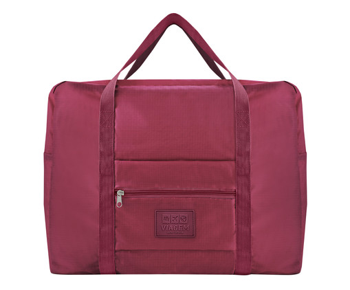 Bolsa de Viagem Dobrável Loren Vinho, Vermelho | WestwingNow