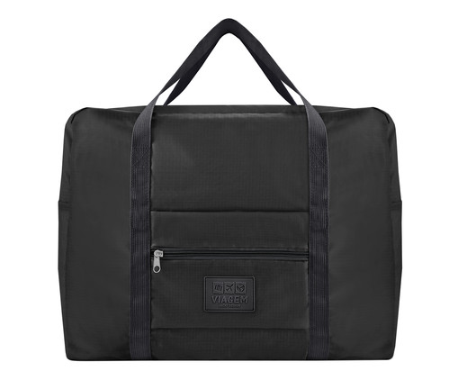 Bolsa de Viagem Dobrável Loren Preta, Preto | WestwingNow