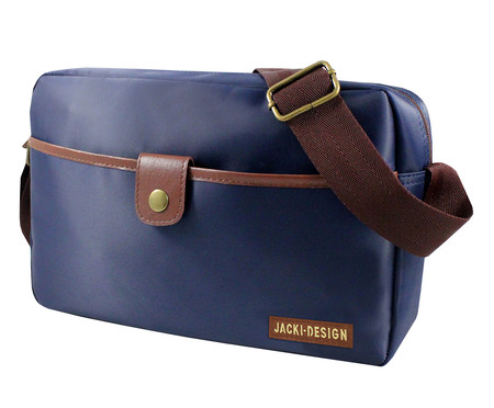 Bolsa Transversal For Men Azul e Marrom | WestwingNow