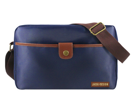 Bolsa Transversal For Men Azul e Marrom | WestwingNow