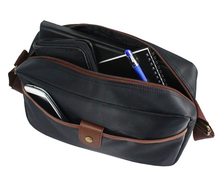 Bolsa Transversal For Men Marrom e Preta | WestwingNow