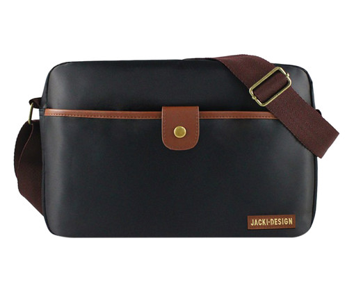 Bolsa Transversal For Men Marrom e Preta, Preto | WestwingNow