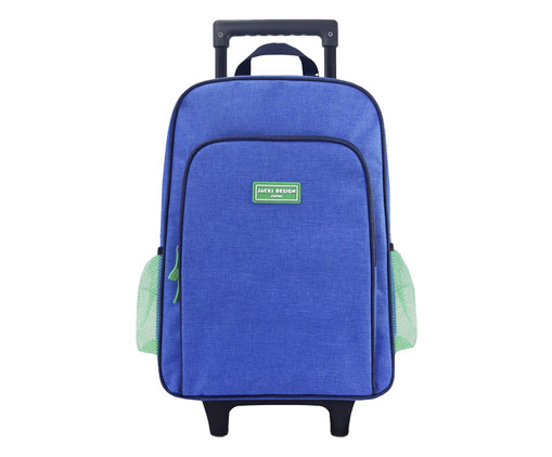 Mochila com Rodinhas Azul e Verde, Azul | WestwingNow