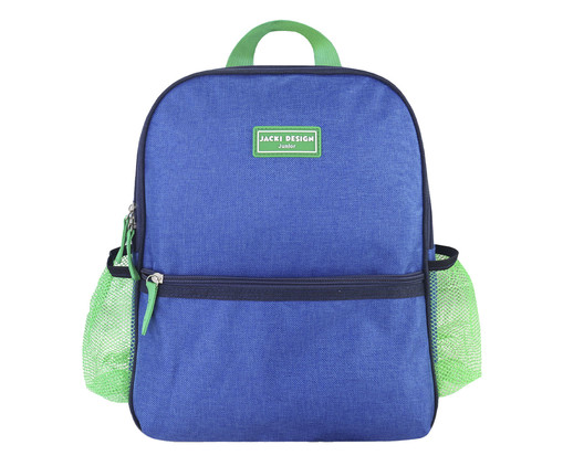 Mochila Escolar Azul e Verde, Azul | WestwingNow