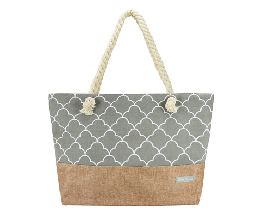 Bolsa de Praia Jacki Design Cinza, Cinza | WestwingNow