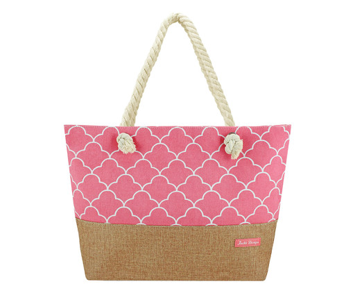 Bolsa de Praia Jacki Design Salmão, Rosa | WestwingNow