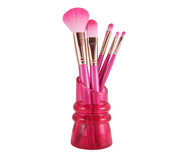 Jogo de Pincéis com Suporte Beauty Pink | WestwingNow