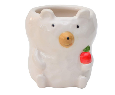 Cachepot em Porcelana Urso