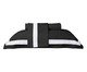 Jogo de Lençol Cetim Naturalle Fashion St. Germain 300 fios - Preto e Branco, Preto e Branco | WestwingNow